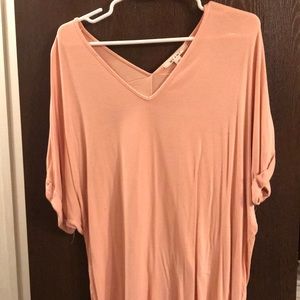 Pink Comfy Oversized Tee